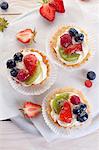 Tartelts with fresh fruit