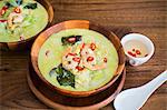 Green Thai curry with prawns