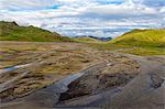 River coming from Kel-Suu mountain range, Kurumduk valley, Naryn province, Kyrgyzstan, Central Asia, Asia