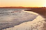 Praia de tres Irmaos beach at sunset, Atlantic Ocean, Alvor, Algarve, Portugal, Europe