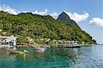 Petit Piton from Soufriere, St. Lucia, Windward Islands, West Indies Caribbean, Central America