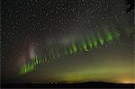 Northern lights in sky, Nickel Plate Provincial Park, Penticon, British Columbia, Canada