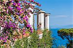 Villa Rufolo, Ravello, Amalfi coast, Salerno, Campania, Italy. The garden of Villa Rufolo
