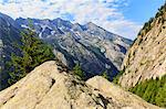 Val di Mello Reserve during summer, Valmasino, Valtellina, Sondrio province, Lombardy, Italy.