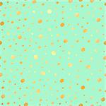 Classic dotted seamless gold pattern. Polka dot ornate