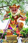 Ogoh-ogoh statue built for the Ngrupuk Parade, which takes place on the eve of Nyepi Day in Ubud in Gianyar, Bali, Indonesia