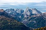 Marmolada in autumn, Dolomites, Veneto, Italy, Europe