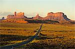 Sunrise on northern approach to Monument Pass, southern Utah, United States of America, North America