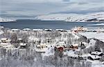 Northern terminus of Hurtigruten ferry, Kirkenes, Arctic, Norway, Scandinavia, Europe