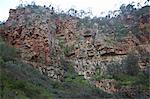 Steep ridges and cliffs at Morialta Conservation Park, Adelaide, South Australia