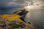 Neist Point Lighthouse, Glendale, Isle of Skye, Highland Region, Inner Hebrides, Scotland, United Kingdom, Europe