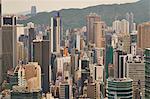 A jumble of skyscrapers in Causeway Bay, Hong Kong Island, Hong Kong, China, Asia