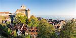 Old Castle from an elevated point of view, Meersburg, Baden-Wurttemberg, Germany, Europe