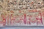 Wall Mural of the Jade Goddess (Thaloc), Palace of Tetitla, Teotihuacan Archaeological Zone, UNESCO World Heritage Site, State of Mexico, Mexico, North America