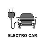 Electro car icon. Logo element illustration. Electro car symbol design. EPS 10