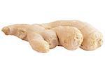 Isolated Ginger root. Ginger root isolated on white background with clipping path for package design.