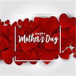 Happy Mother's day greeting card with background. Vector Illustration EPS10