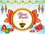 abstract artistic creative deepawali background vector illustration