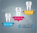 Business Infographics origami style Vector illustration. Tooth icon.