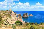 Historic hamlet of Tonnara di Scopello, Castellammare del Golfo, province of Trapani, Sicily, Italy, Mediterranean, Europe