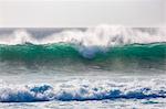 Dramatic waves off the coast at El Cotillo on the volcanic island of Fuerteventura, Canary Islands, Spain, Atlantic, Europe