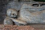 Reclining Buddha statue, Gal Vihara at Polonnaruwa, UNESCO World Heritage Site, Sri Lanka, Asia