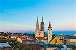 View of Cathedral of the Assumption of the Blessed Virgin Mary, Zagreb, Croatia, Europe