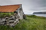 Abandoned farmhouse, Westfjords, Iceland, Polar Regions