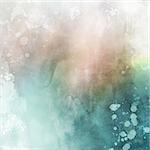 Grunge style watercolour texture background with splatters