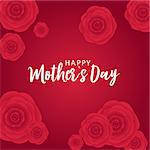 Happy Mother's day greeting card with Paper Origami Flowers background. Vector Illustration EPS10