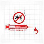 World Malaria Day Vector Illustration. Suitable for greeting card, poster and banner.