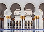 Sheikh Zayed bin Sultan Al Nahyan Grand Mosque, detailed view, Abu Dhabi, United Arab Emirates, Middle East