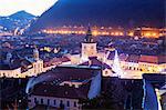 History Museum and old town buildings, Brasov, Romania, Europe