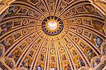 St. Peter's Basilica Cupola ceiling, Vatican City, Rome, Lazio, Italy, Europe