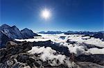 View from Ama Dablam, Sagarmatha National Park, UNESCO World Heritage Site, Khumbu Valley, Nepal, Himalayas, Asia