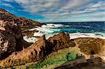 Coastal scenery in Saba, a Caribbean island, the smallest special municipality of the Netherlands, Caribbean, Central America