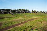 The Circus Maximus (Circo Massimo), an ancient Roman chariot racing stadium and mass entertainment venue in Rome, Lazio, Italy, Europe