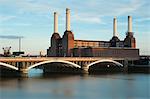 Battersea Power Station and Battersea Bridge, London, England, United Kingdom, Europe