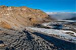 Inside the crater on the top of Mount Kilimanjaro with the highest point Uhuru Peak at the end of the ridge, UNESCO World Heritage Site, Tanzania, East Africa, Africa