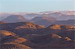 Looking towards the rugged mountains of Parque Natural Pilancones from near Maspalomas, Gran Canaria, Canary Islands, Spain, Atlantic, Europe