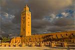 View of Koutoubia Mosque against stormy skies, UNESCO World Heritage Site, Marrakesh (Marrakech), Morocco, North Africa, Africa