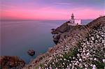 Sunset on Baily Lighthouse, Howth, County Dublin, Republic of Ireland, Europe
