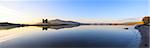 Panoramic of Ballycarbery Castle, Cahersiveen, County Kerry, Munster, Republic of Ireland, Europe