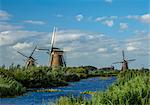 Windmills in Kinderdijk, UNESCO World Heritage Site, South Holland, The Netherlands, Europe