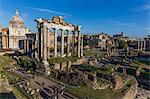 Saturn's Temple, Roman Forum, UNESCO World Heritage Site, Rome, Lazio, Italy, Europe