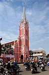 Church of the Sacred Heart of Jesus (Nha Tho Tan Dinh), Ho Chi Minh City, Vietnam, Indochina, Southeast Asia, Asia