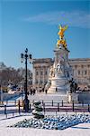 Buckingham Palace under snow, London, England, United Kingdom, Europe