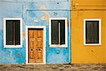 Exterior facades of colourful buildings, Burano, Venice, UNESCO World Heritage Site, Veneto Province, Italy, Europe