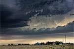 Kelvin-Helmholtz waves form on tornadic thunderstorm, Quinter, Kansas, US