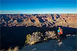 Sunset from the south rim of the Grand Canyon at Shoshone Point, UNESCO World Heritage Site, Arizona, United States of America, North America